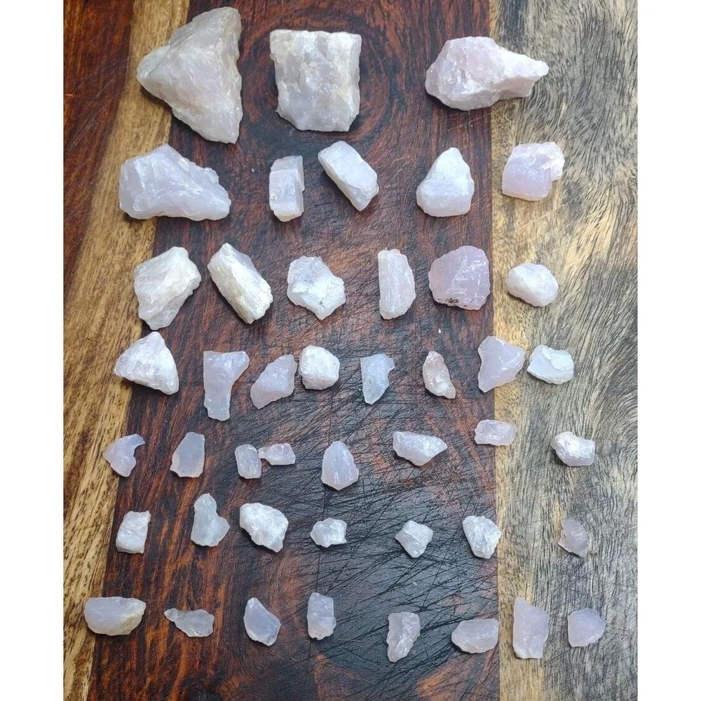 Lot Of Rough Rose Quartz Crystals
